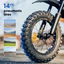 isinwheel A14 Moto de cross eléctrica con altavoz Bluetooth
