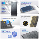 Panel solar tipo N ShadowFlux™ antishadow de 200 W de Renogy