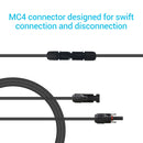 Renogy 1.5 Feet 12AWG Solar Extension Cable with MC4 Female and Male connectors