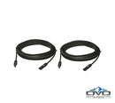 Cables MC4 de 10 AWG para paneles solares - 1 par - 100 pies negros + 100 pies negros