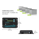 Renogy RCC10VOYP - Controlador de carga solar a prueba de agua Renogy New Edition Voyager 10A PWM, 10 A, color negro