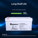 Renogy RNG-BATT-AGM12-200 - Batería AGM de ciclo profundo Renogy de 12 voltios y 200 Ah para aplicaciones de RV, solares, marinas y fuera de la red