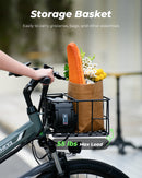 Bicicleta eléctrica plegable isinwheel M40 con cesta
