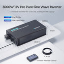 Inversor de onda sinusoidal pura profesional de 3000W 12V con modo EcoSleep