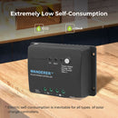 Controlador de carga solar con conexión a tierra negativa Renogy Wanderer de 30 amperios y 12 V PWM