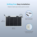 PANEL SOLAR MONOCRISTALINO FLEXIBLE DE 12 VOLTIOS Y 50 VATIOS DE Renogy