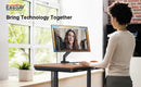 ErgoAV-Ergolink single arm monitor mount arm with built in USB-C docking station up to 35" monitor