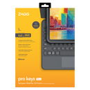 Zagg - Pro Keys Wireless Keyboard With Trackpad And Detachable Case For Apple Ipad Pro 12.9 - Charcoal