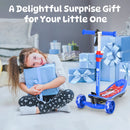 isinwheel Mini Spider Kids Electric Scooter – 2-in-1 Ride, Blue