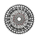 SRAM XS-1299 XX Eagle SL T-Type 12 velocidades: cassette plateado/negro 10-52d