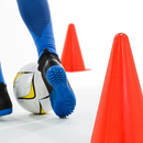 Conos de entrenamiento deportivos de alta visibilidad naranjas - Paquete de 12