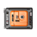 Generador inversor portátil Genmax GM9000iED, motor portátil de combustible dual súper silencioso de 9000 W con capacidad paralela