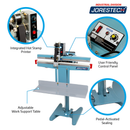 18” Foot Impulse Bag Sealer with Coder
