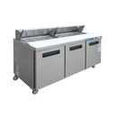 EQCHEN Mesa refrigerada para preparación de sándwiches de 72 pulgadas