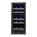 REFURB Newair Built-In Dual Zone Wine Cooler w/ Beech Wood Shelves, 29 Bottles