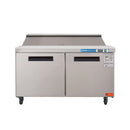 48 inch Salad Sandwich Prep Table Refrigerator, Stainless Steel Food Prep Cooler