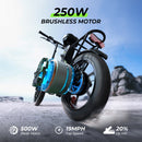 Bicicleta eléctrica plegable con marco bajo isinwheel U4 500w 88 km de autonomía