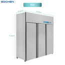 EQCHEN 3 Door 72 Inch Wide Refrigerator Freezer Combo