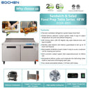 48 inch Salad Sandwich Prep Table Refrigerator, Stainless Steel Food Prep Cooler