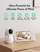 Vigilabebés con vídeo Full HD de 5.5 pulgadas Momcozy-BM03