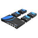 Extensor HDMI OREI HD14-EX132-K 1x4, divisor, sobre un solo cable CAT6/7 1080P con gestión remota por infrarrojos EDID - Hasta 40 m - Salida en bucle - Baja latencia