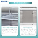 EQCHEN 3 Door 72 Inch Wide Refrigerator Freezer Combo