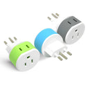 Adaptador de viaje para Brasil - 2 en 1 - Tipo N - Diseño compacto (US-11C)