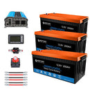 Acopower 100W mono
400Ah/3kW
(2x200Ah) Li400Ah M600w