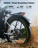 Bicicleta Eléctrica isinwheel U8 Plus para Adultos