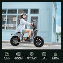 isinwheel H7 Pro Electric Scooter with Seat – 1200W Commuter, Gray