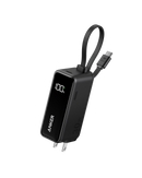 Anker Power Bank (30W, 5k,  Fusion, Built-In USB-C Cable)