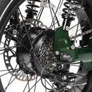 Bicicleta eléctrica TESWAY X5 AWD de paso – Motor dual de 3600 W de fácil montaje