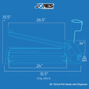 24” Shrink Film Sealer with Dispenser