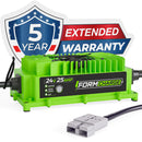 24V 25A Battery Charger - Forklift, Electric Pallet Jack, Floor Scrubber - Lithium, Lead Acid, AGM - SB-50