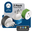 Adaptador de viaje para Suiza - 2 en 1 - Tipo J - Diseño compacto (US-11A)