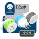 Adaptador de viaje para Brasil - 2 en 1 - Tipo N - Diseño compacto (US-11C)