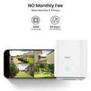 AOSU Solar Security Cameras Wireless Outdoor, 2K QHD Home Security System, 2 Camera Kit with 166° Ultra-Wide View, Forever Power, Spotlight Camera, 32G Local Storage, No Monthly Fees
