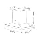 FOTILE - 36" Wall Mount Perimeter Vent Series | EMS9026
