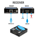 Extensor HDMI OREI HD14-EX132-K 1x4, divisor, sobre un solo cable CAT6/7 1080P con gestión remota por infrarrojos EDID - Hasta 40 m - Salida en bucle - Baja latencia