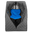 Durasage Health - Durasage Lightweight Personal Steam Sauna Spa for Relaxation at Home, 60 Minute Timer, 800 Watt Steam Generator, Chair Included - Gray