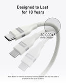 Cable Anker USB-C a USB-C (0,9 m / 1,8 m, 240 W, trenzado reciclado)