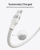 Cable Anker USB-C a USB-C (0,9 m / 1,8 m, 240 W, trenzado reciclado)