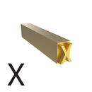 3mm Hot Stamp Type – X