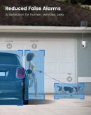 AOSU Security Cameras Wireless Outdoor - 3K/5MP Solar Powered 400-Lumen Floodlight Camera, 360° Pan/Tilt Surveillance, Night Vision, 2.4G WiFi Camera, Auto Tracking, AI Human/Vehicle/Pet Detection