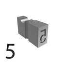 Tipos de grabado en relieve de 4.9 mm - 5