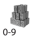 Tipos de repujado de 4.9mm - Juego de 0-9