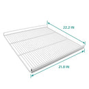Estantes de comida EQCHEN para refrigerador congelador comercial de una puerta de 27" de ancho, paquete de 2 con 8 clips para estante