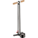 Bomba de pie Lezyne Alloy Floor Drive de longitud estándar: Mandril ABS-1, Plateada
