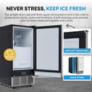 REFURB Newair Daily Clear Ice Cube Maker w/ Self-Cleaning Function