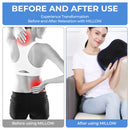 Almohada de masaje inalámbrica REATHLETE Millow con calor ajustable